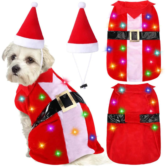 Festive Fido Flashy Christmas Outfit