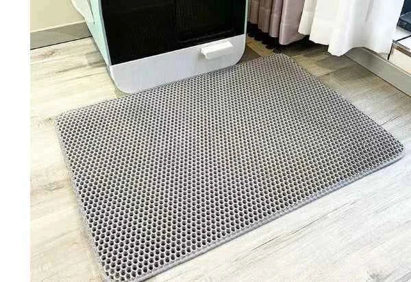 Double Layer Cat Litter Box & Mat