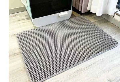 Double Layer Cat Litter Box & Mat
