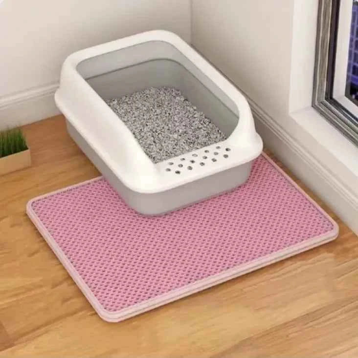 Double Layer Cat Litter Box & Mat