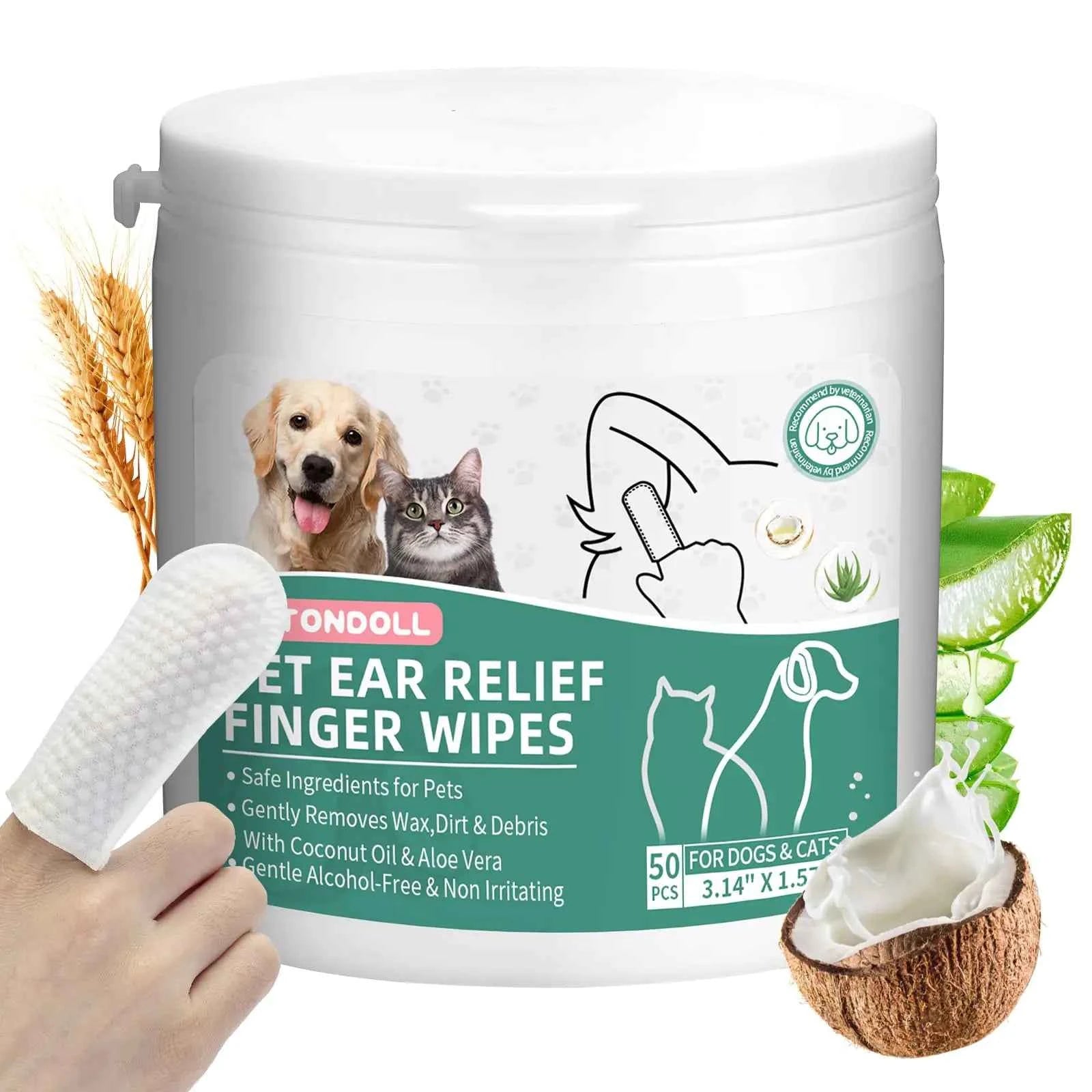 Cat & Dog Coconut Ear Wipes