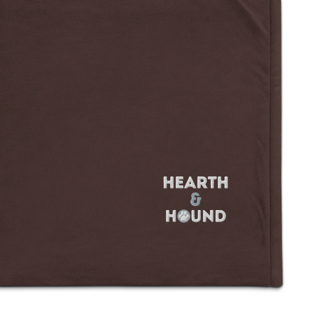 Hearth & Hound Embroidered Premium Sherpa Blanket - Hearth & Hound