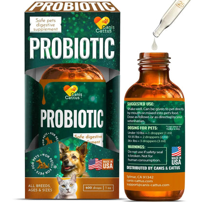 Probiotic Organic Liquid Drops for Pets 1oz