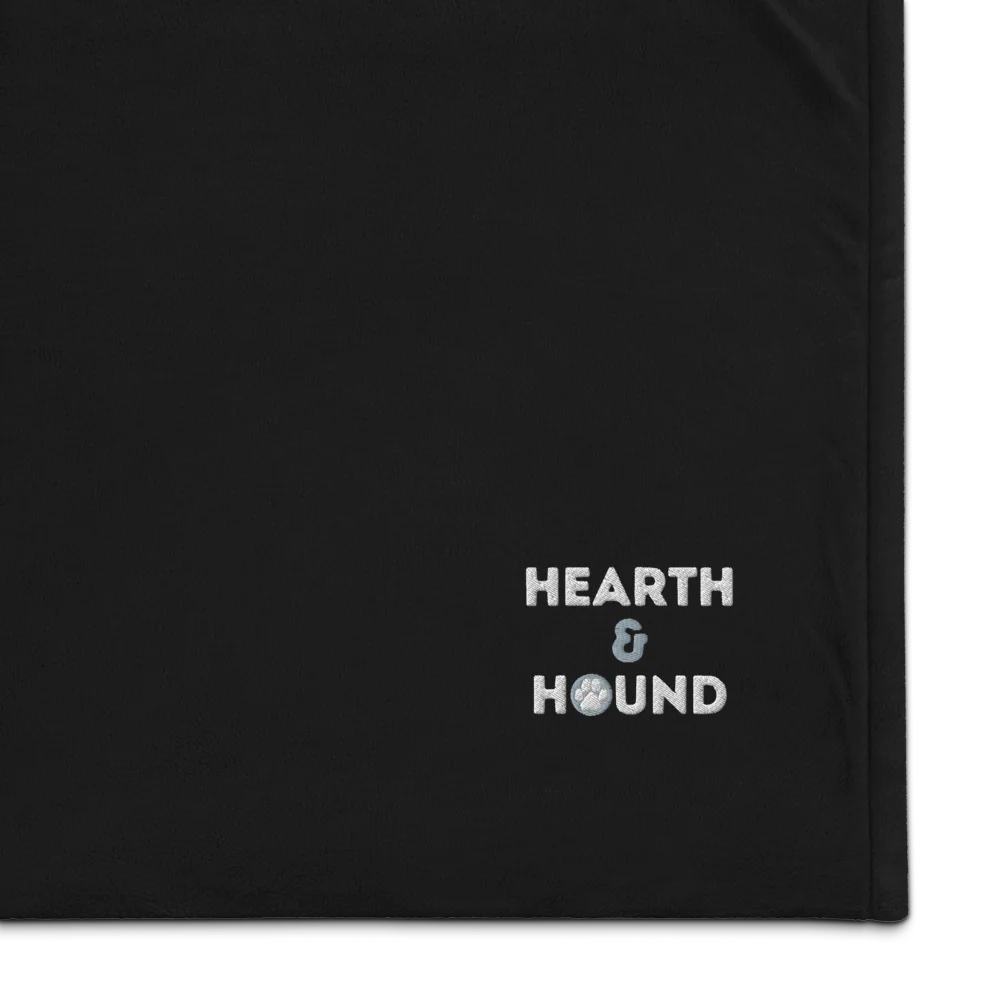 Hearth & Hound Embroidered Premium Sherpa Blanket - Hearth & Hound